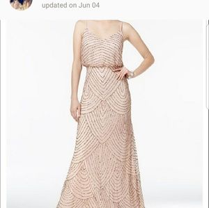 Adrianna Papell blouson beaded gown